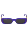 Balenciaga Violet Acetate Sunglasses In Violet Gold Grey