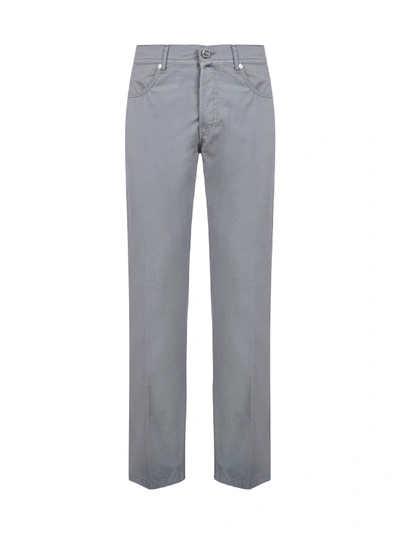 Kiton Plain Straight-leg Trousers In Grey