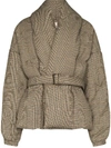ALEXANDRE VAUTHIER PRINCE OF WALES PUFFER COAT