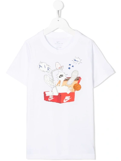 Nike Big Kids Graphic-pint T-shirt In White