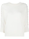 SEE BY CHLOÉ CROCHET-TRIM SWEATER TOP