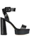 JIMMY CHOO JAX 115MM PLATFORM SANDALS