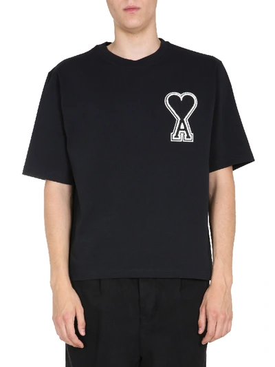 Ami Alexandre Mattiussi Round Neck T-shirt In Black