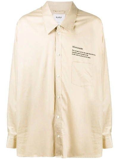 Doublet Marionette Shirt In Neutrals