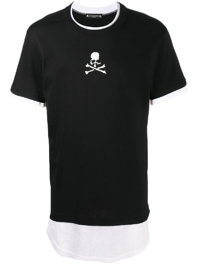 Mastermind Japan Skull-print Crew Neck T-shirt In Black