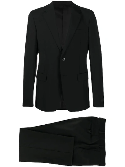 Prada Single Breasted Two Piece Suit In Schwarz