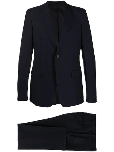 Prada Single-breasted Two Piece Suit In Blau