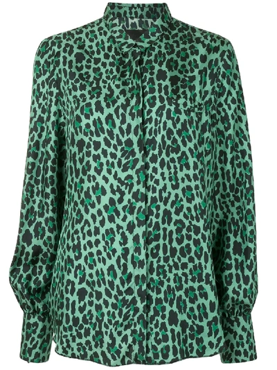 Rta Leopard Print Shirt In Green