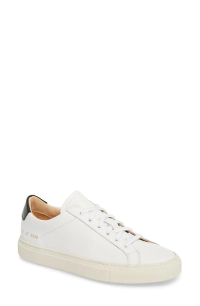 Common Projects Retro Low Top Sneaker In White/ Blackdnu