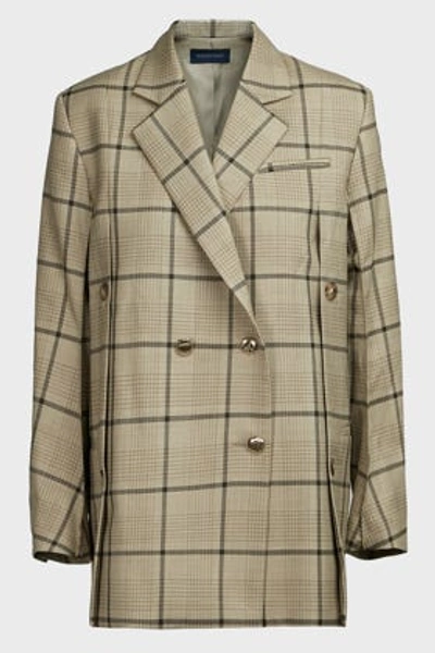 Eudon Choi Beatrice Checked Virgin Wool Blazer