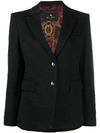 ETRO PAISLEY PATTERNED EMBOSSED BUTTON BLAZER