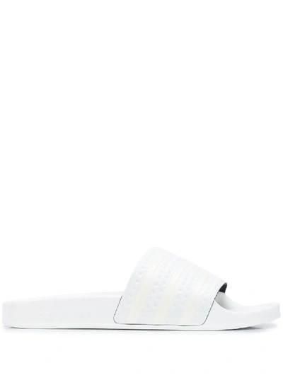 Adidas Originals Adilette Pool Slides In White