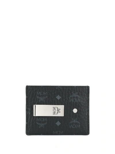 Mcm Money Clip Cardholder In Black