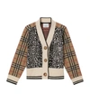 BURBERRY KIDS VINTAGE CHECK LEOPARD CARDIGAN (3-12 YEARS),15526185
