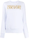 VERSACE JEANS COUTURE EMBROIDERED LOGO SWEATSHIRT