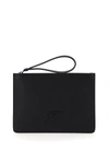 FERRAGAMO FIRENZE CLUTCH WITH SF MONOGRAM