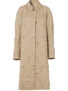 BURBERRY CRYSTAL-EMBELLISHED CAR COAT