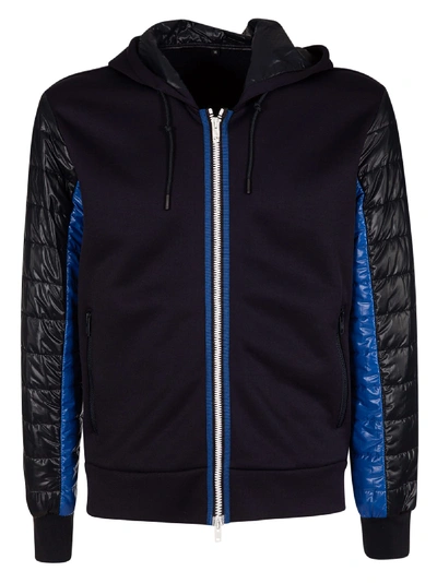 Fay Padded Sleeve Hooded Jacket In Blue