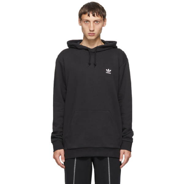 Adidas Originals Black Trefoil Essentials Hoodie | ModeSens