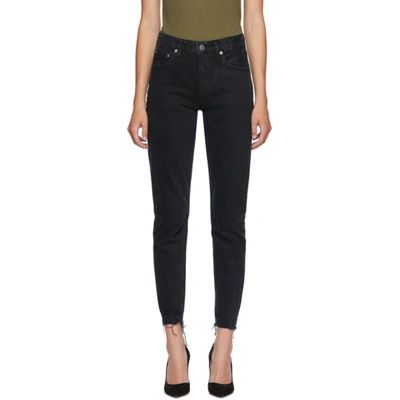 Agolde Jamie High-rise Classic-fit Ankle Jeans In Compass