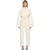 AGOLDE AGOLDE OFF-WHITE DENIM TATUM JUMPSUIT