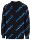 BALENCIAGA BALENCIAGA LOGO INTARSIA SWEATER