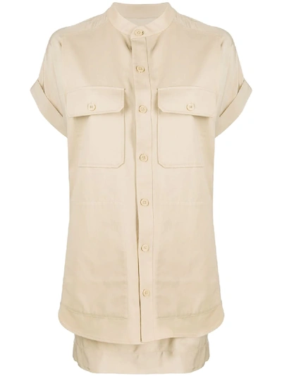 Equipment Acaena Layered Shirt Dress In Neutrals