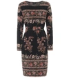 ETRO BELTED WOOL-BLEND DRESS,P00493248
