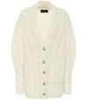 ETRO CABLE-KNIT WOOL-BLEND CARDIGAN,P00493266