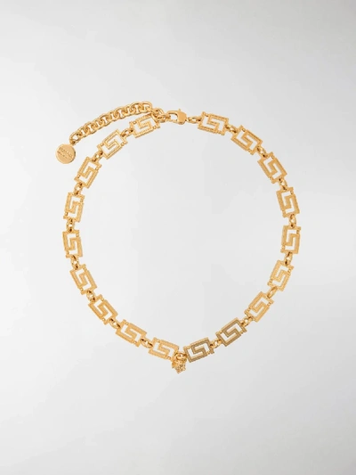Versace Greco Motif Necklace In Gold