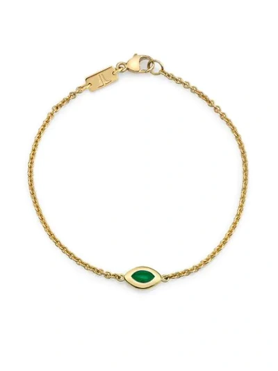 Andy Lif 18kt Gold Cats Eye Bracelet In Ylwgold