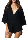 ELAN SURPLICE V-NECK ROMPER,0400012597486