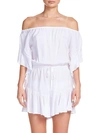 Elan Off-the-shoulder Romper In White