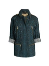 BURBERRY TANBRIDGE PYTHON-PRINTED COAT,0400011408878