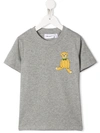 Mini Rodini Teddy Bear-print T-shirt In Grey