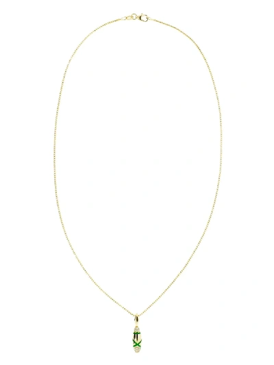 Andy Lif 18kt Gold Diamond Etta Necklace In Ylwgold