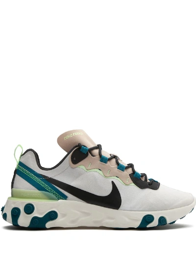 Nike React Element 55 Sneakers In White