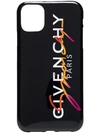 Givenchy Black Multicolor Logo Iphone 11 Case In Black