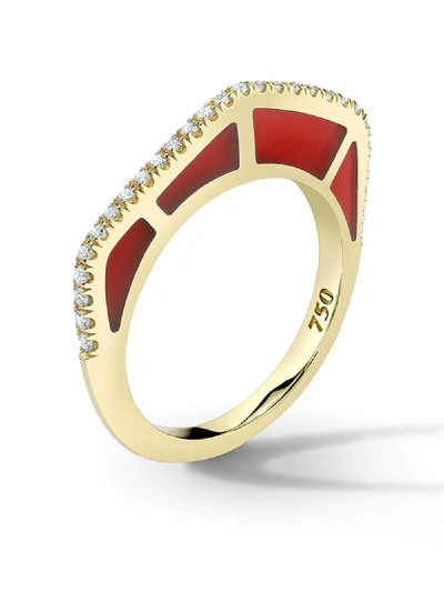 Andy Lif 18kt Gold Diamond Cobra Ring In Ylwgold