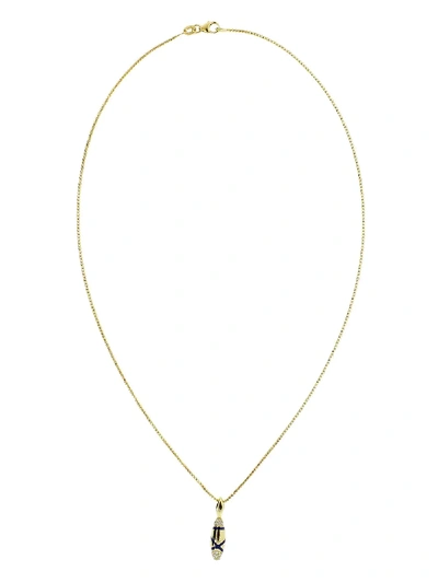 Andy Lif 18kt Gold Diamond Etta Necklace In Ylwgold