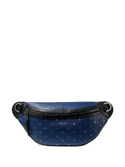 Jimmy Choo York Star-embellished Belt Bag In Blue