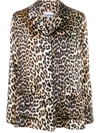 GANNI HEMD MIT LEOPARDEN-PRINT