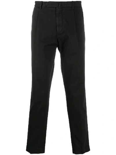 Dell'oglio Mid-rise Chino Trousers In Black