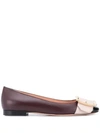 BALLY JACKIE BUCKLE-DETAIL BALLERINA SHOES