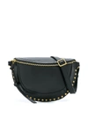 Isabel Marant Étoile Skano Studded Clutch Bag In Black