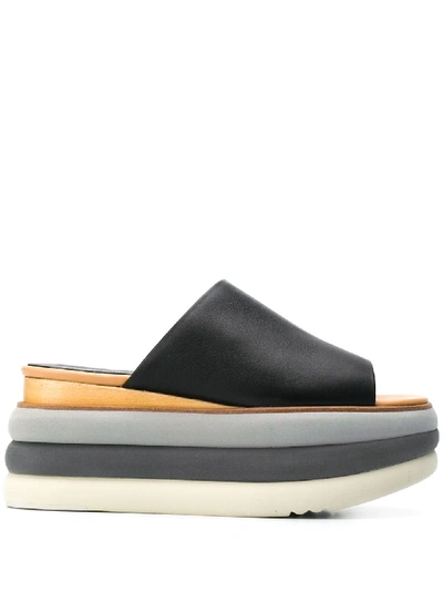 Paloma Barceló Flatform Sandals In Black