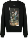 OFF-WHITE PASCAL PAINTING PRINT SWEATSHIRT