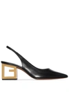 GIVENCHY TRIANGLE POINT SLINGBACK PUMPS