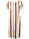 BAUM UND PFERDGARTEN STRIPED SHORT-SLEEVE DRESS