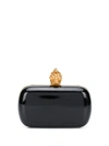 ALEXANDER MCQUEEN SKULL EMBELLISHED BOX CLUTCH BAG